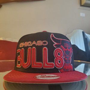 New Era 59 fifty Black and red Chicago Bulls Snapback hat